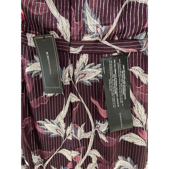 NWT BCBG MAXAZRIA Trailing Foliage One-Shoulder Gown size 0 - Picture 6 of 7